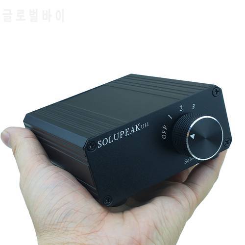 SOLUPEAK U31 1(3) IN 3(1) ways OUT RCA stereo audio Source signal switcher switch selector splitter schDistributor box