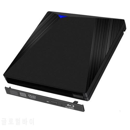 Type C+USB 3.0 12.7mm SATA Interface Laptop Notebook Blu-Ray CD DVD RW Burner ROM Drive External Case Enclosure Caddy