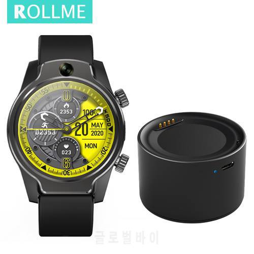 Rollme S08 4G Smart Watch Men IP68 Waterproof 3GB 32GB Face ID 8MP Dual Cameras 1360mAh Smartwatch Android WIFI GPS Phone Watch