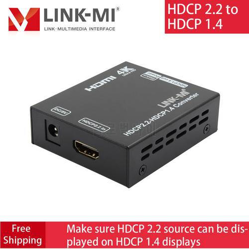 LINK-MI HDCP 2.2 to 1.4 Converter HDMI to HDMI YUV 4:2:0 UHD 4Kx2K Video Format Up to 1080p/4K /3D Video HDCP 2.2 to HDCP 1.4