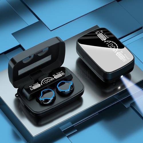 Wireless Bluetooth 5.1 Earphones Touch Control HD Stereo Headphones Sport Waterproof Headset Earbuds With 3500mAh Charge Case