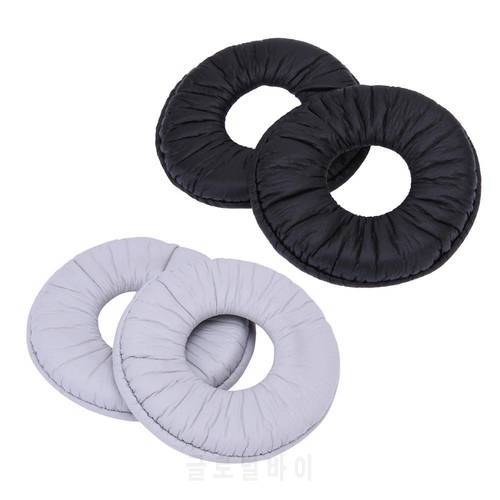 2Pcs Ear Pads Replacement For Sony MDR-ZX100 ZX300 V150 V300 Headphones Headset 70mm Soft Foam Leather Earpads