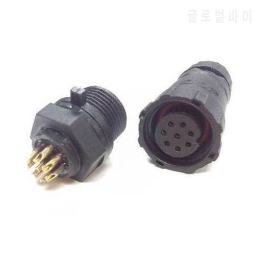 M14 4 Pin to 8 Pin IP68 Durable Waterproof Connector Adapter docking and Panel Mount Wire Connector Plug