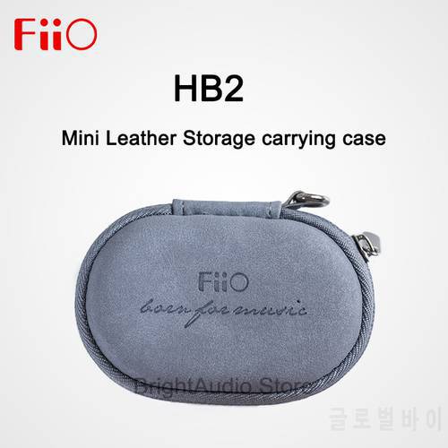 FiiO HB2 Mini Leather Storage bag Leather carrying case Portable Pressure Boxs for FH3 FD1 FH1S Earphone