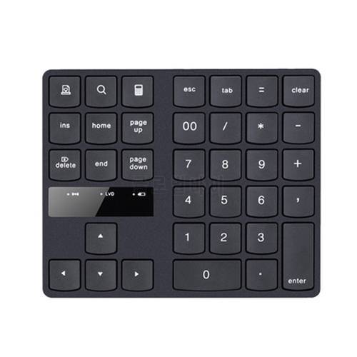 2.4G USB Wireless Numeric Keypad 35 Keys Charging Digital Keyboard Portable Laptop Computer Mini Numpad for Travel Home