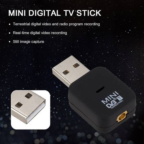 Mini USB 2.0 Digital TV Stick DVB-T Antenna Receiver Tuner Digital Video Broadcasting Dongle for Laptop Desktop PC HDTV
