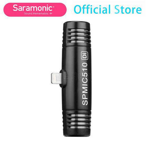 Saramonic SPMIC510 Di/UC Stereo Mini Smartphone Condenser Microphone for PC iOS Mobile Android Xiaomi Streaming Youtue Recording