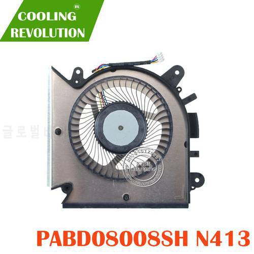 New original cpu cooling fan for MSI GF63 16R1 16R2 fan cooler radiator PABD08008SH DC 5V 1.0A N413