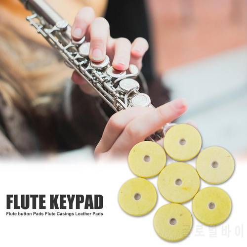 16pcs Flute Button Pads Woodwind Repair Hot Selling Exquisite Solid Comfortable Safety Gasket Musical Instrument Accessories