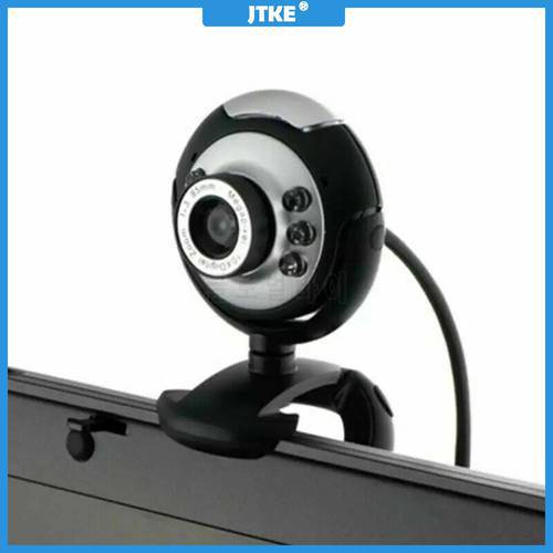 JTKE HD Webcam USB 2.0 Video Web Camera 10X Digital Zoom 360 Degree Rotation Clip-on Computer Webcam with MIC for PC Laptop