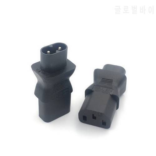 IEC 320 C8 male to C13 3Pin female power adapter, C13 to c8, C8 to C13 IEC 3Pin Female to 2Pin Male