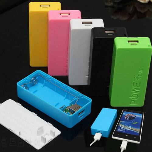 USB Power Bank Battery Charger Case 5600mAh 2X 18650 DIY Box For iPhone For Smart Phone MP3 Electronic Mobile Charging In Stock