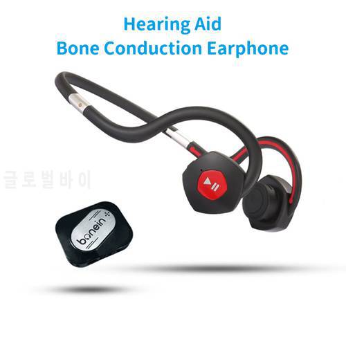 BN702T Hearing Aid Earphone Wireless Bone Conduction Headphone sound amplifier sport Bluetooth TV earphone built-in battery