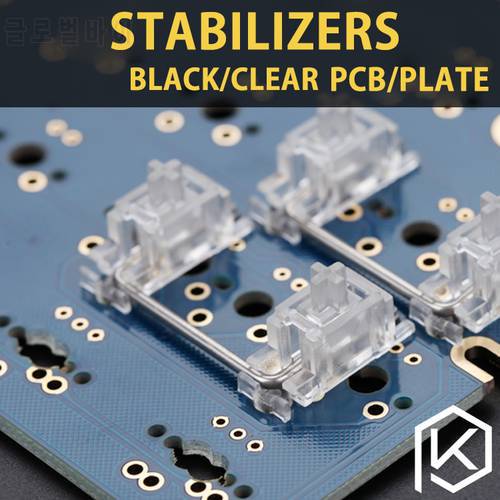 Transparent/Black PCB/Plate Stabilizer for Custom Mechanical Keyboard gh60 xd64 xd60 xd84 eepw84 tada68 zz96 6.25x 2x 7x