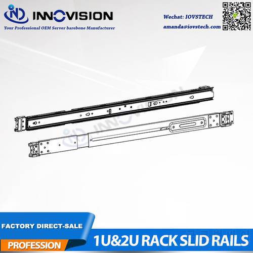 3 Section Sliding rails Suitable for our delicated 1U&2U hotswap series Non-universal rack server rails