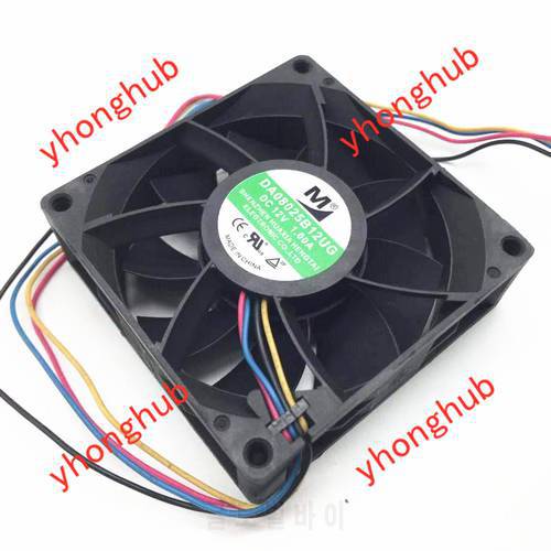 M / Huaxia Hengtai DA08025B12UG DC 12V 1.00A 80x80x25mm 4-Wire Server Cooling Fan