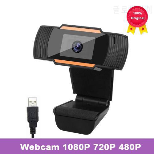 Webcam 1080P 720P 480P Full HD Web Camera Built-in Microphone Rotatable USB Plug Web Cam For PC Computer Mac Laptop Desktop