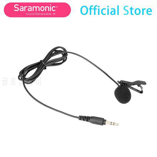 Saramonic SR-M1 1.25m Professional 3.5mm TRS Clip-on Lavalier Microphone for PC Mobile Phone Blink500 Blogger Lapel Microphone