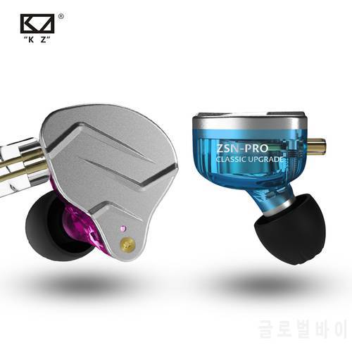 KZ ZSN PRO In Ear 1BA+1DD Hybrid Earphone HIFI Bass DJ Running Sport Earbud Headsets KZ ZS10 PRO ZAX ZSX KZ ZST X SKS S2 Z1 PRO
