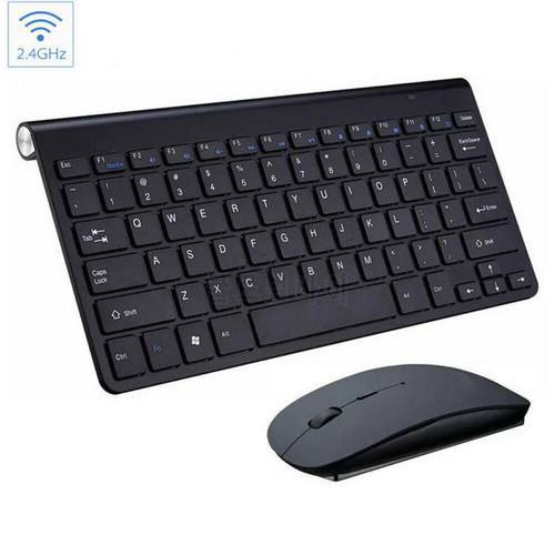 2.4G Wireless Silent Keyboard And Mouse Mini Multimedia Full-size Keyboard Mouse Combo Set For Notebook Laptop Desktop PC