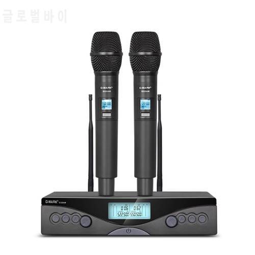 Wireless Microphone G-MARK G320AM Professional UHF Handheld Mic Frequency Adjustable 100M Receive For Karaoke Church Party Show