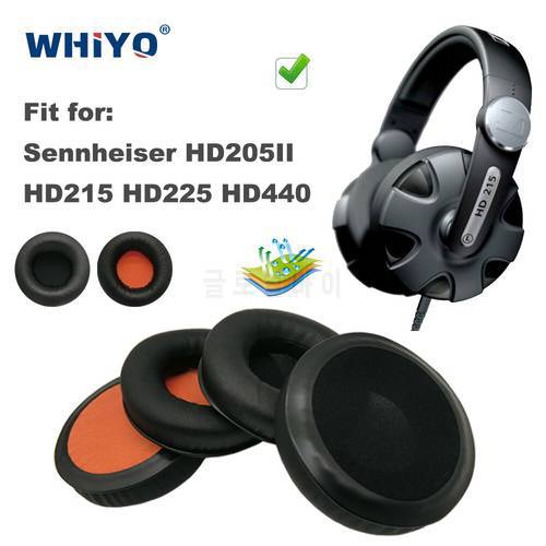 Replacement Ear Pads for Sennheiser HD205II HD215 HD225 HD440 HD 205II 215 Headset Parts Leather Earmuff Earphone Sleeve Cover