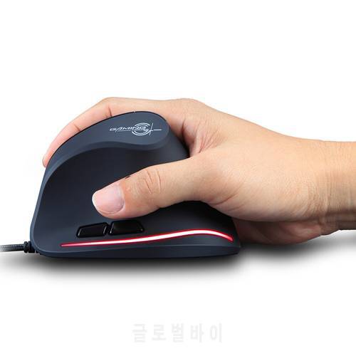 ZELOTES T20 USB Wired Vertical Optical 4 Gears 3200 DPI 6 Buttons Gaming Mouse Laptop Computer Ergonomic Mice Silent