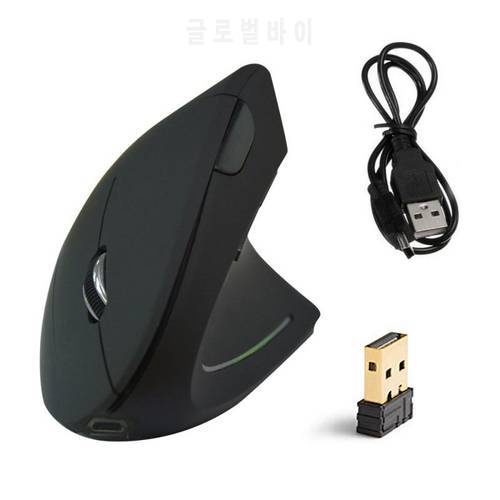 Wireless Mouse Vertical Gaming Mouse USB Computer Mice Ergonomic Desktop Upright Game Mouse 1600DPI For PC Laptop Office Home