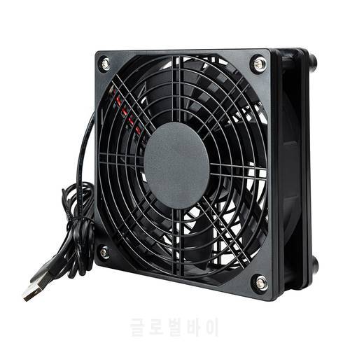 5V USB Chassis Fan Computer Cooling Cooling Fan Wireless Router Set-top Box Silent Cooler Computer Accessories