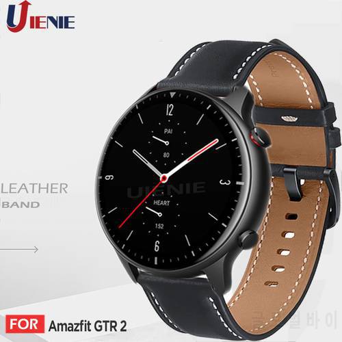 Leather Band Strap for Xiaomi Huami Amazfit GTR 2 2e 47mm Pace Stratos 2S 3 Sport Bracelet gtr2 Replacement Wristband correa