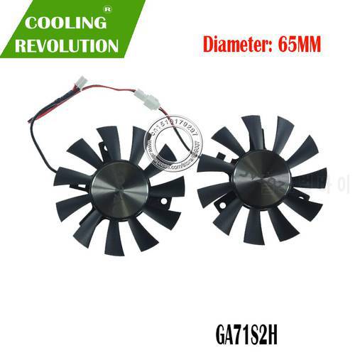 New 75MM GA81O2U GPU Cooler Fan Replacement For DATALAND R9 285 2GB R9 380 4GB Graphics Video Cards Cooling