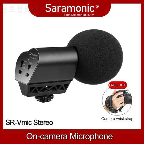 Saramonic Vmic Stereo On-Camera Stereo Microphone for DSLRs, Mirrorless, Video Cameras & Audio Recorders