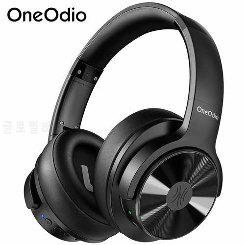 Oneodio A30 ANC Wireless Headphones with Microphone CVC8.0 Active Noise Cancelling Bluetooth-compatible Headset HiFi Stereo