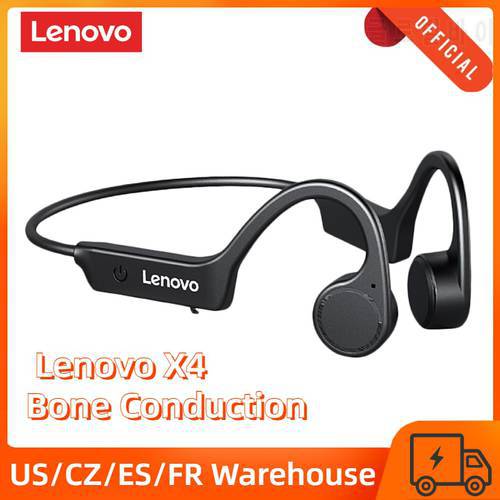 Original Lenovo X4 Bone Conduction Bluetooth 5.0 Earphone Sport Running Headset Waterproof Wireless Bluetooth Headphone with Mic
