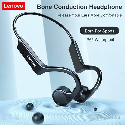 2021 New Lenovo X3/X4/X5 Bone Conduction Bluetooth 5.0 Earphone Sport Headset Waterproof Wireless Bluetooth Headphone with Mic