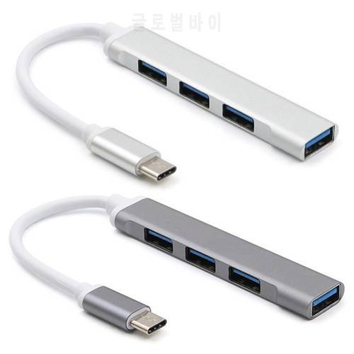 USB C Hub USB Type C to USB 3.0 Hub Adapter Slim Data USB Hub Compatible for MacBook MacBook Pro and Type-C Laptops