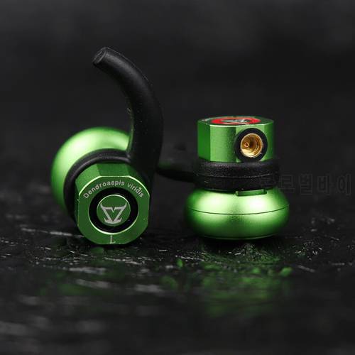 TONEKING Dendroaspis Viridis HIFI Headset Three Diaphragm Dynamic Physical Frequency Division Metal Earphone IEM With MMCX Cable