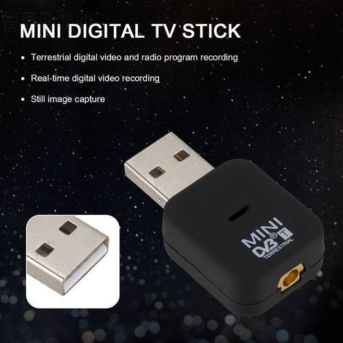 Digital TV Stick Antenna Receiver Video Broadcasting Mini USB 2.0 DVB-T Dongle for Household TV Easy Enjoying Ornaments