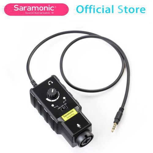 Saramonic SmartRig Series Professional Mic&Guitar Interface Preamplifier Audio Adapter Mixer for Smartphone iOS Android Device