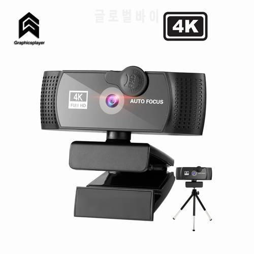 USB 4K Webcam autofocus 30FPS camara web HD webcam 800Mega 3840x2160 With Microphone for computer PC laptops