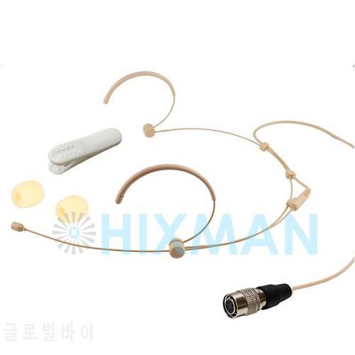 HIXMAN 4019-SA Omnidirectional Headset Headworn condenser Microphone For For SAMSON BT3 CT2 TX-3 UT4 UT5 UT6 Wireless System