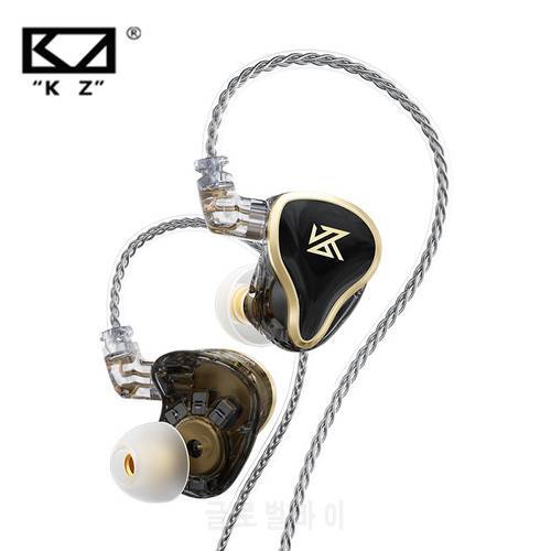 KZ ZAS 7BA+1DD Hybrid In Ear Earphone 16 Drivers Unit HIFI Headset DJ Monitor Headphones 8Core Cable KZ ZSX ZS10 PRO ZSN PRO ZAX