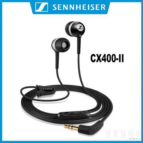 Sennheiser CX400II 3.5mm Wired Stereo Earphones Bass Headset Sport Earbuds Precision HIFI Headphone for iPhone/Samsung/XiaoMi