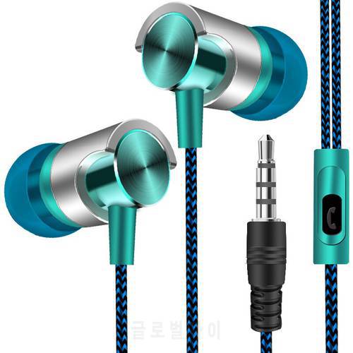 2022 High Quality 3.5mm Jack In-ear Headphones Portable Low Noise Sports Earphones With Microphone For Huawei Samsung Xiaomi