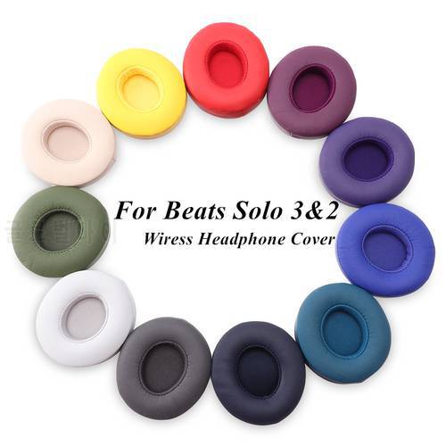 For Beats Solo 3 2 Wireless Earmuffs Headphone Accessories Ultra-soft Sponge Earbuds Earpads Replacement Ear Pads Cushion