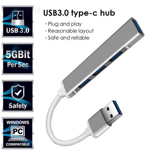 VODOOL USB HUB 3.0 Hub USB 3.0 Splitter USB3.0 Type-C Hub Adapter 5 Gbps Multi 4 Port Splitter for Laptop Computer Accessories