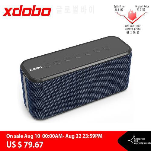 XDOBO X8 Plus 80W Wireless Bluetooth Speakers With Strong Deep Bass 10040mAh Four-cell Power Bank function 360 IPX5 Waterproof