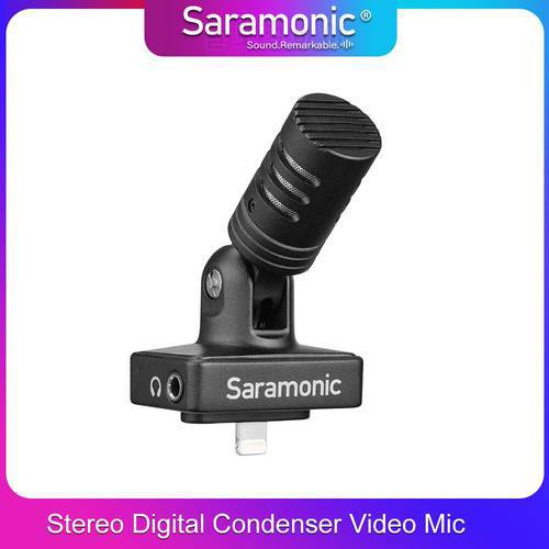 Saramonic SmartMic Di Stereo Digital Condenser Video Mic for IOS iPhone iPad Mini Clear Recording Video Vlog Live Broadcast Mic