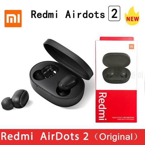 Original Xiaomi Redmi Airdots 2 Wireless TWS Earphone Bluetooth-compatible Earphone Reduction Mic Airdots S Stereo Noise
