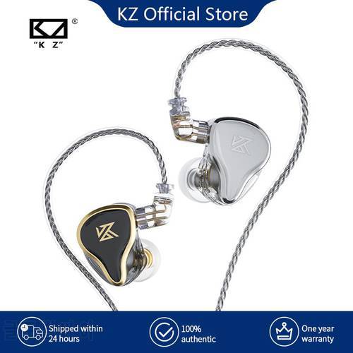 KZ ZAS 16 Units Earphones 7BA+1DD Dynamic hybrid Earbuds HiFi Bass Sport Headset Noise Cancelling in Ear Monitors